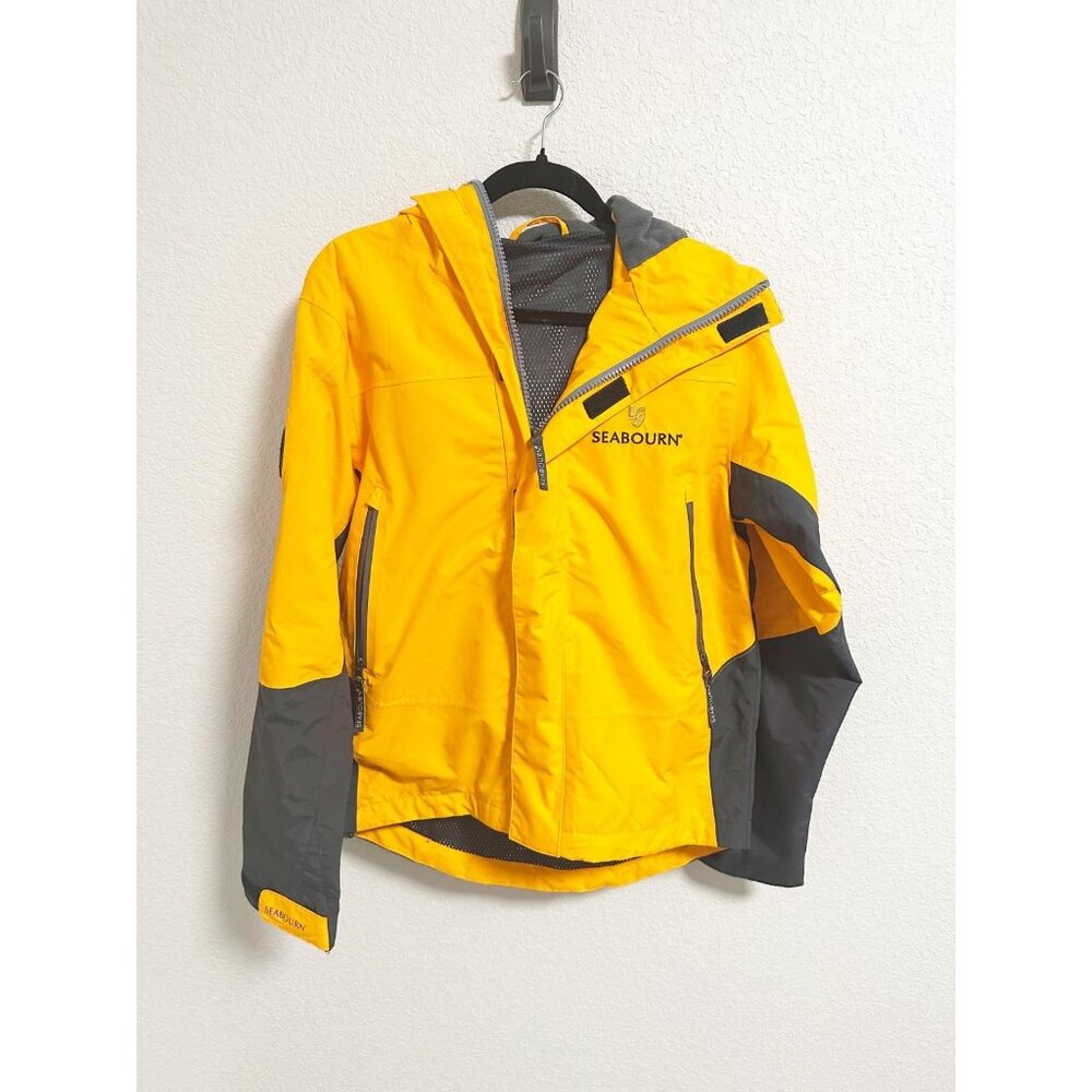 Seabourn Antarctica Voyages Ship To Shore Traveler Jacket Hooded Yellow Size Xs